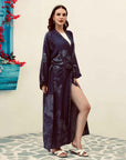 Navy - Kaftan robe