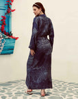 Navy - Kaftan robe