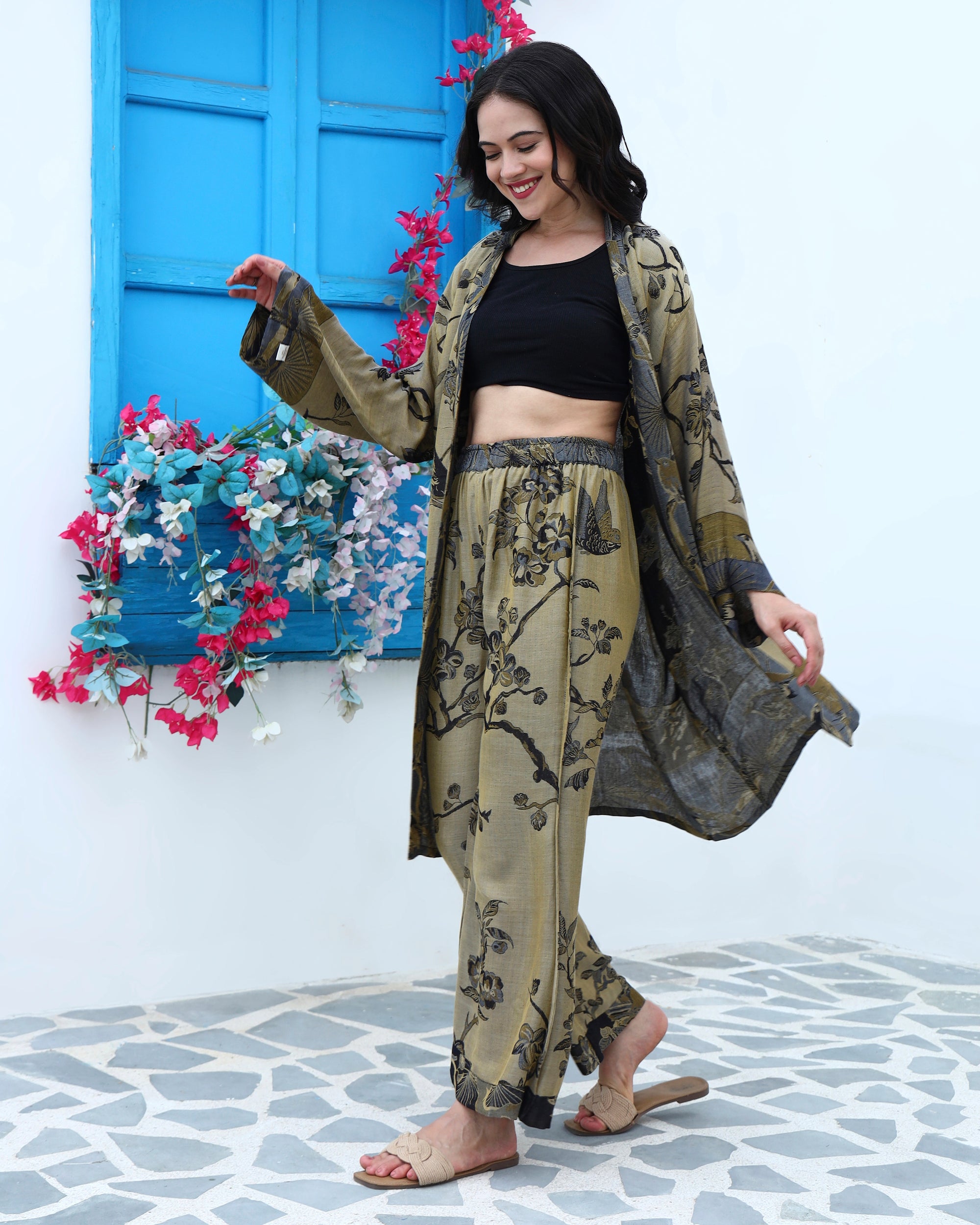 Coal clay - Short kaftan shirt