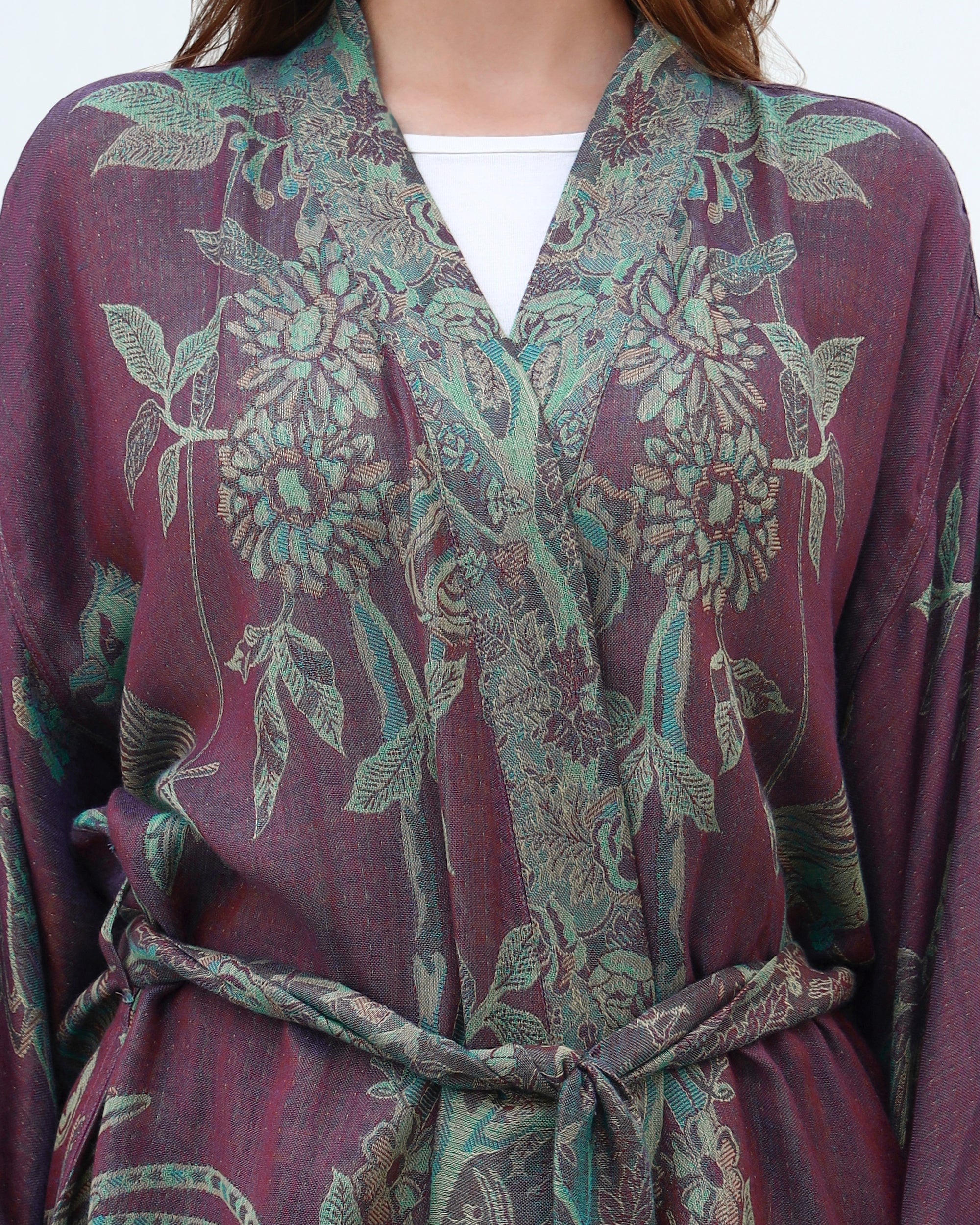 Mulberry emerald - Short kaftan shirt