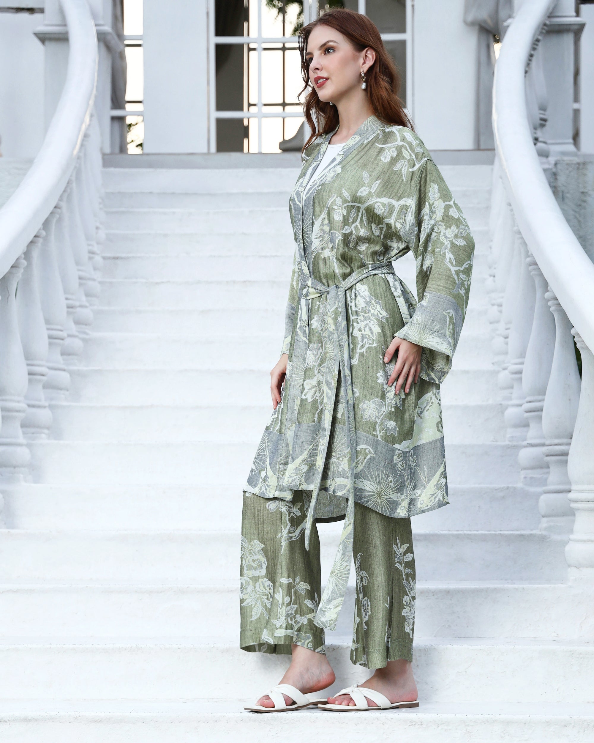 Mint mist - Short kaftan shirt