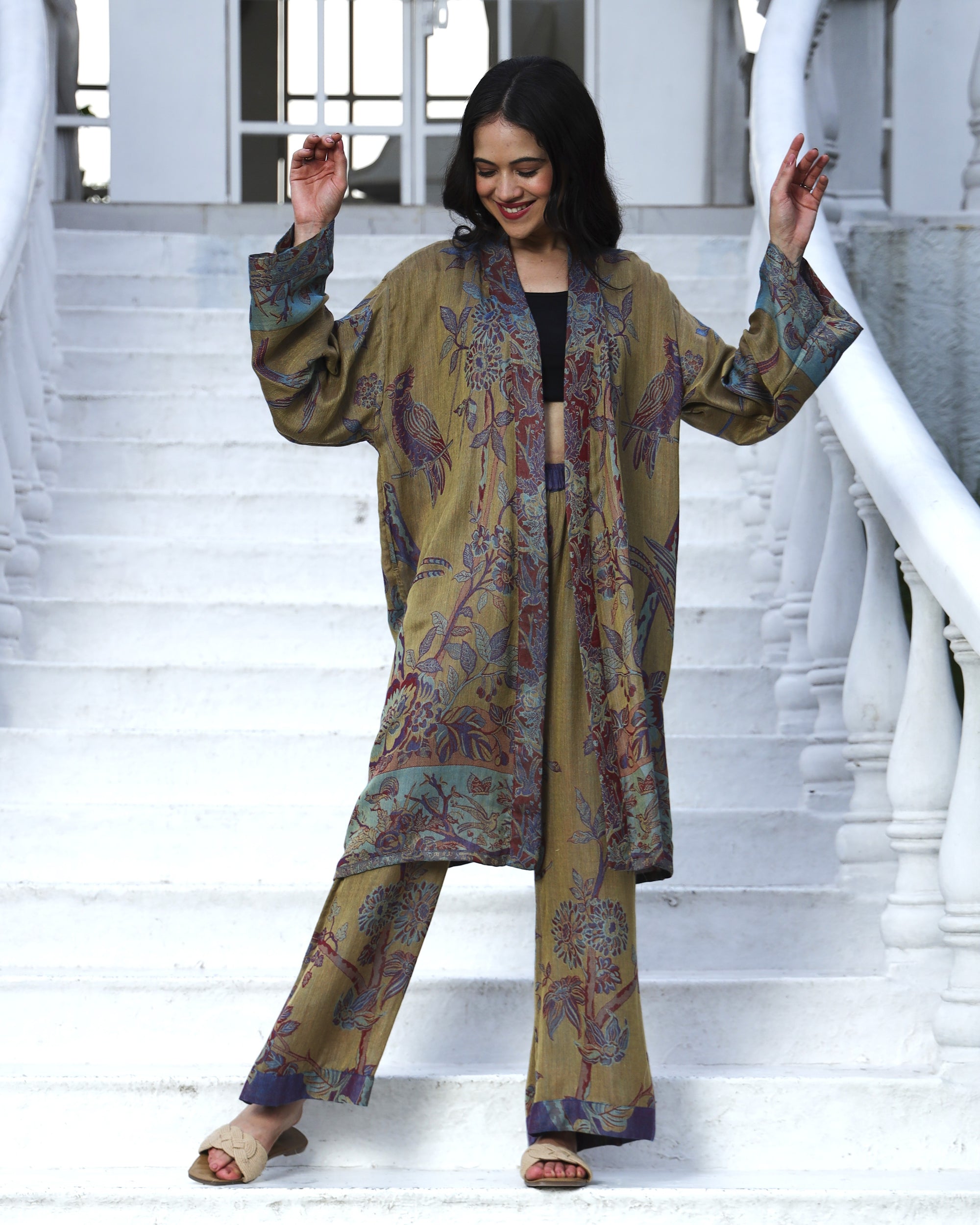 Amethyst gold - Short kaftan shirt