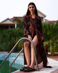 Noir cherry - Kaftan robe