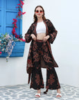 Noir cherry -  Short kaftan shirt