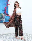 Noir cherry -  Short kaftan shirt