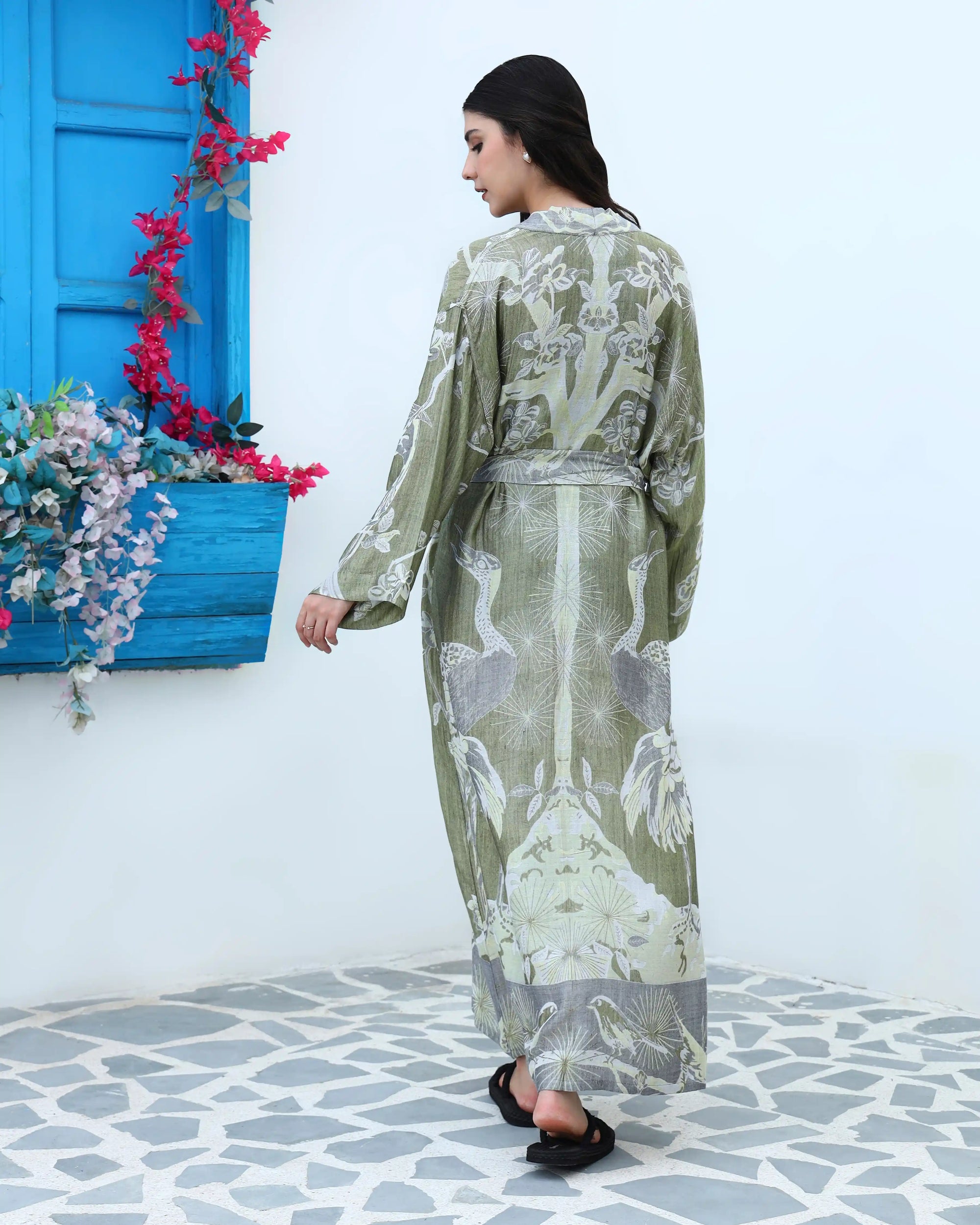 Mint mist - Kaftan robe