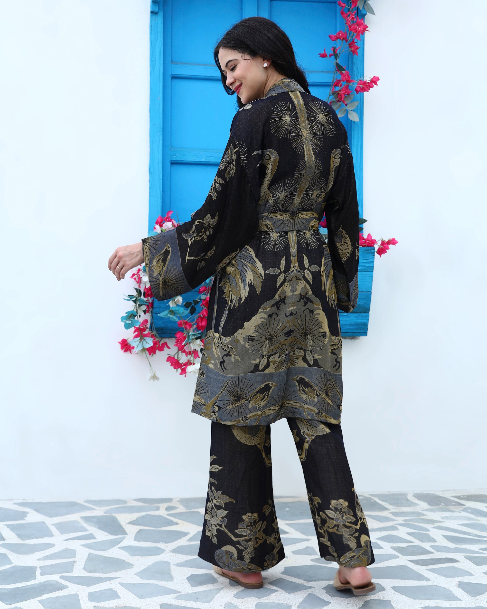 Coal clay - Short kaftan shirt