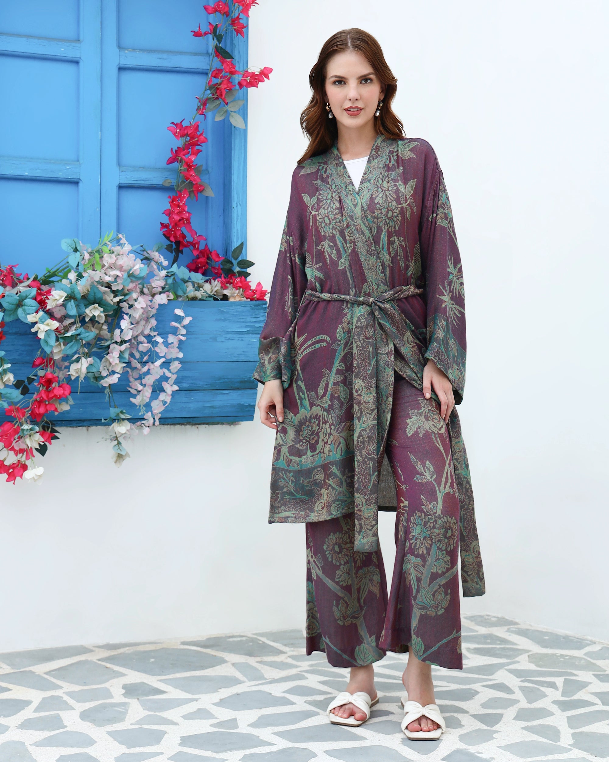 Mulberry emerald - Short kaftan shirt