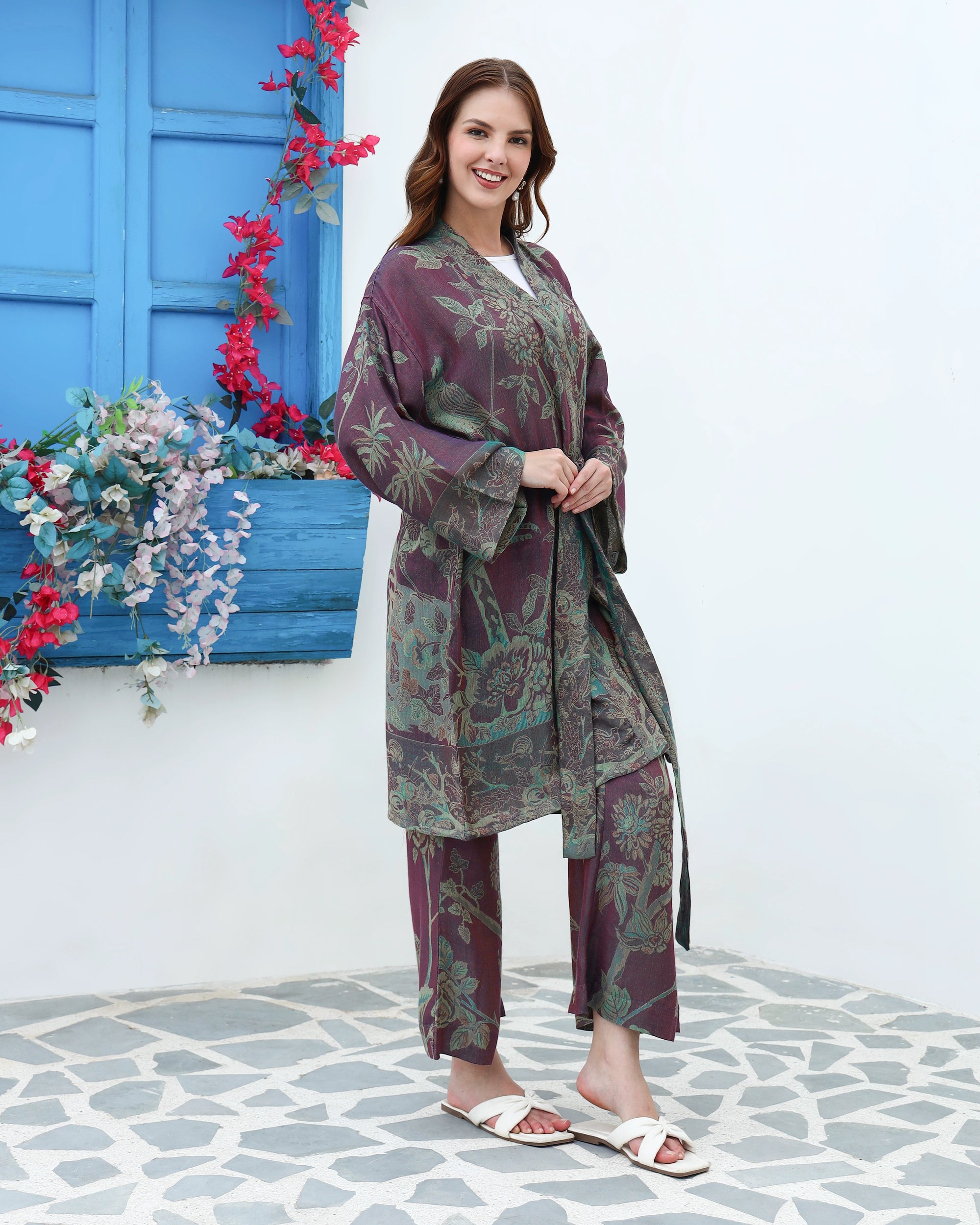 Mulberry emerald - Short kaftan shirt