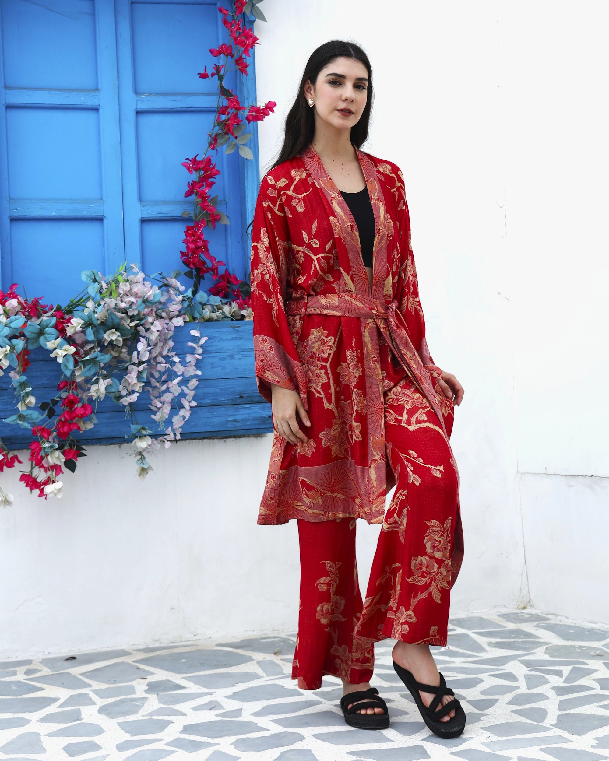 Sunset sand - Short kaftan shirt