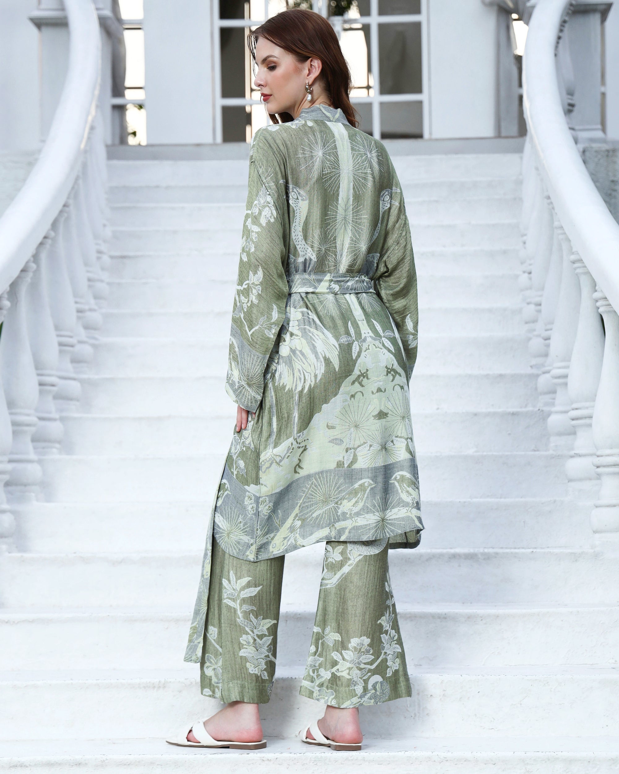 Mint mist - Short kaftan shirt