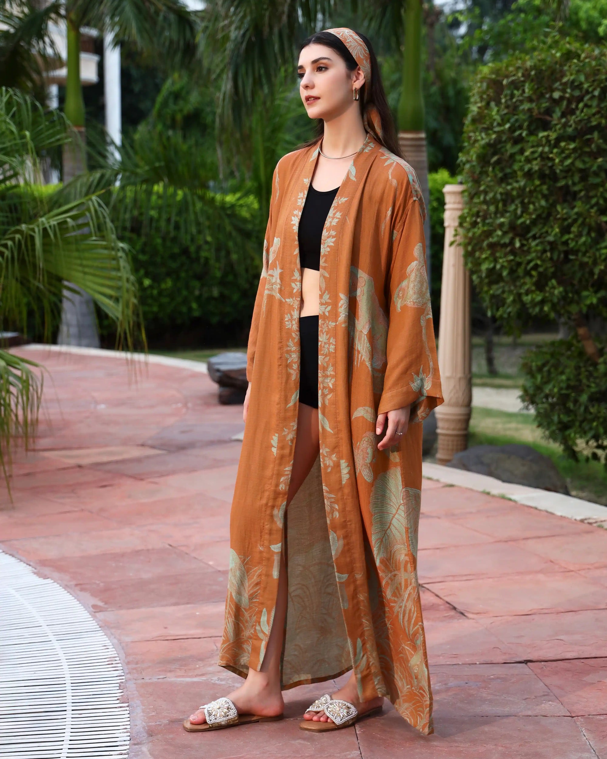 Honey sage - Kaftan robe