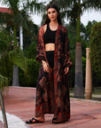 Noir cherry - Kaftan robe