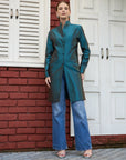 Teal - Jodhpur coat