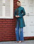 Teal - Jodhpur coat