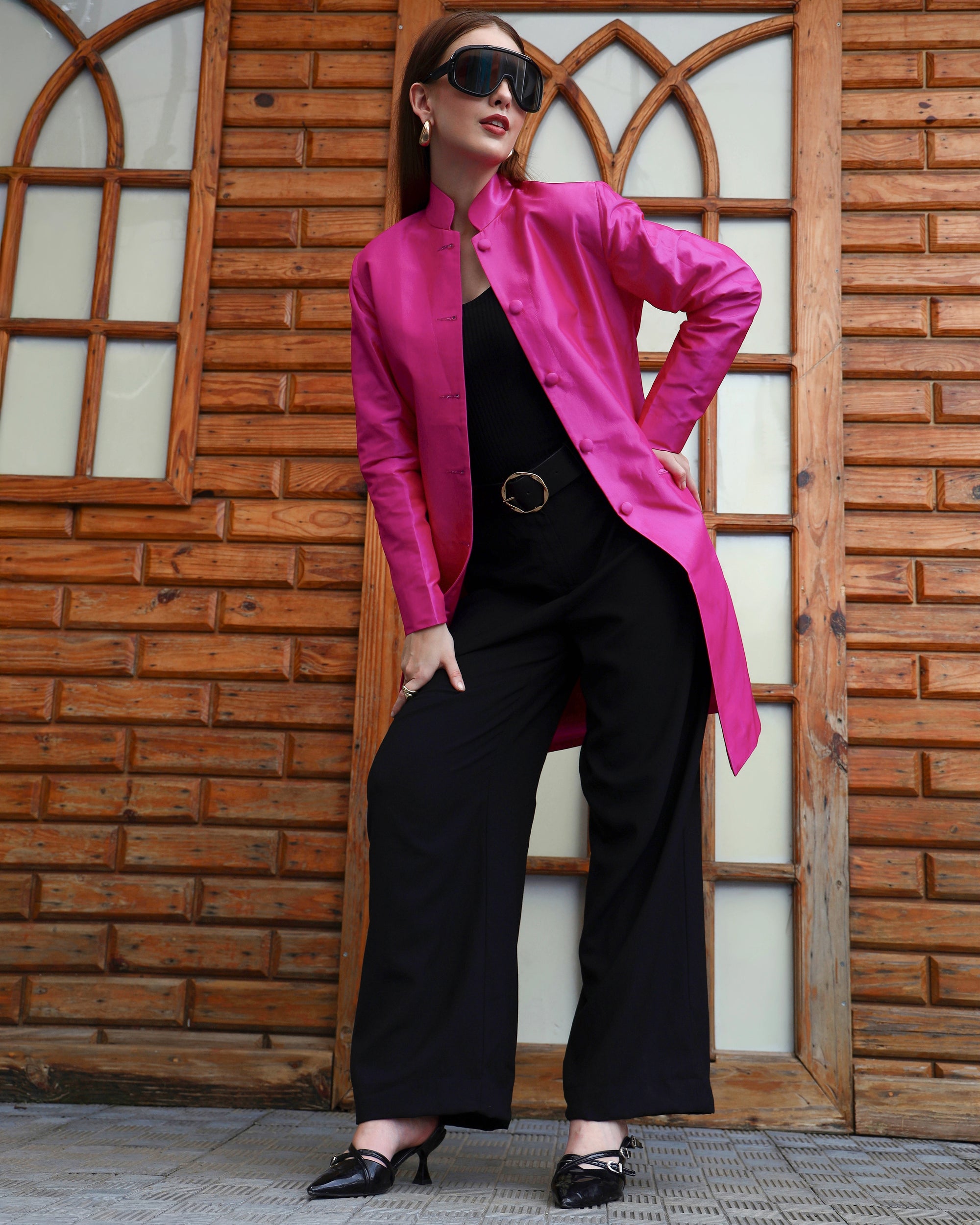 Hot pink - Jodhpur coat