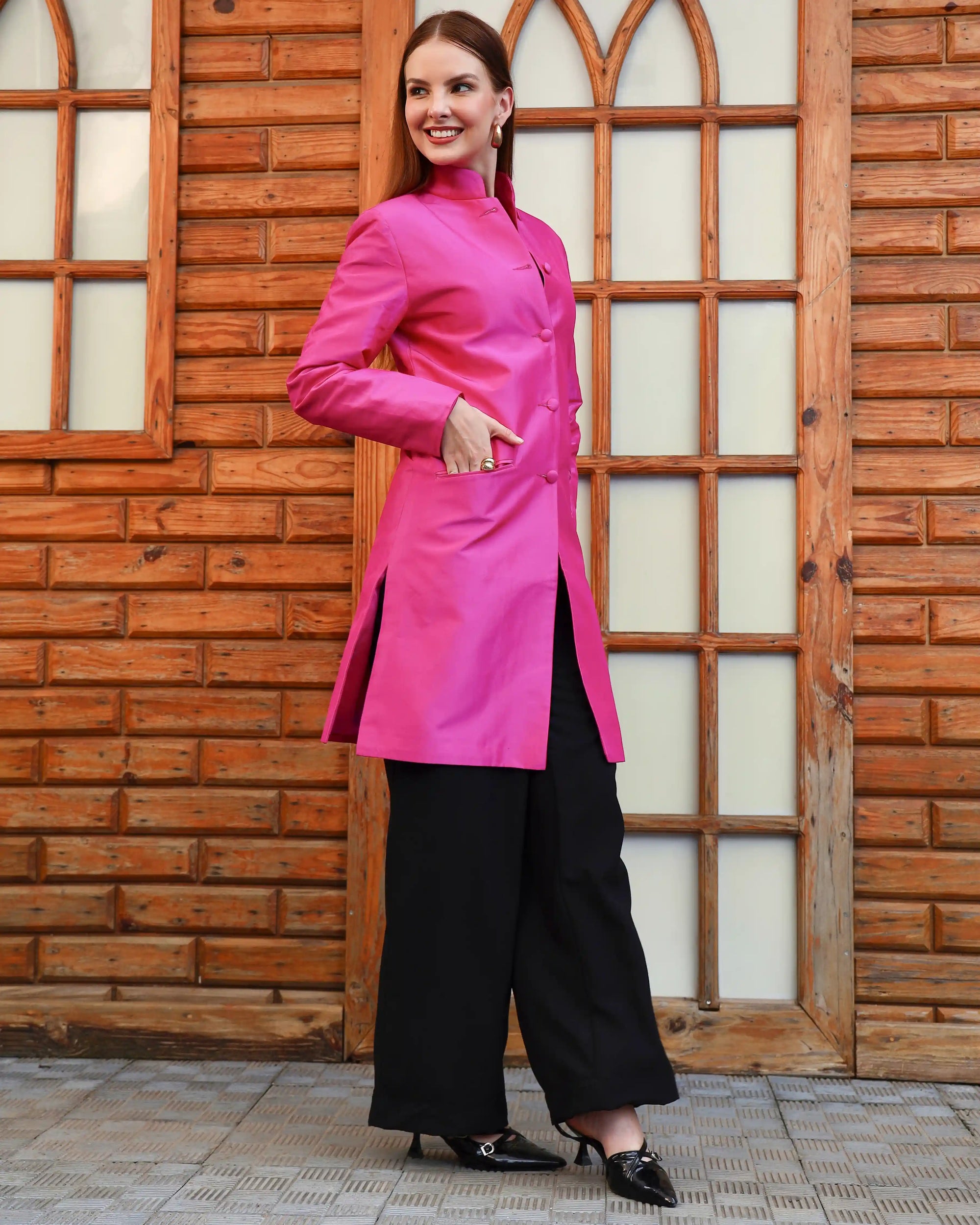 Hot pink - Jodhpur coat