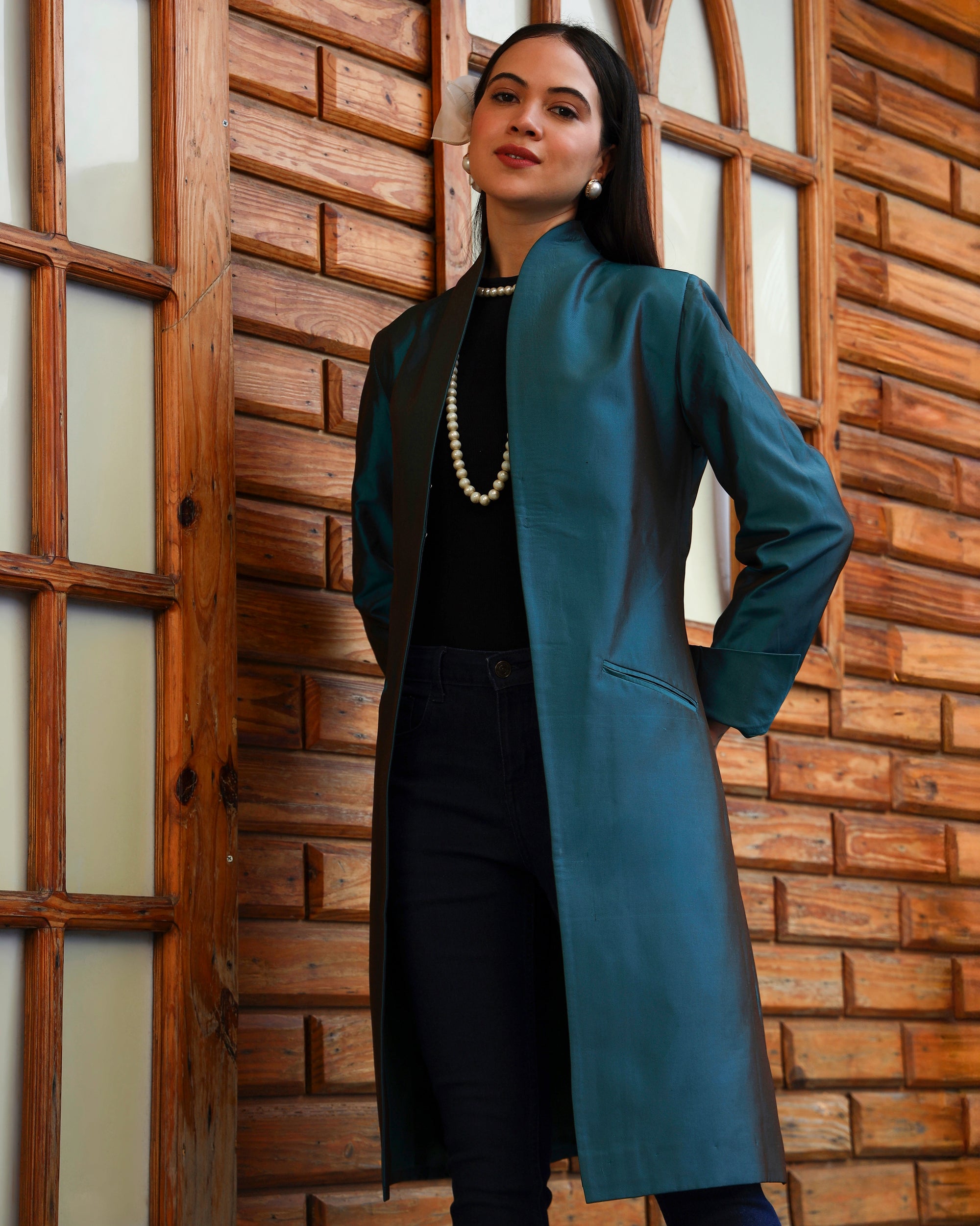 Teal - Apple jacket