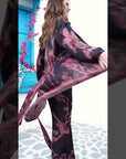 Noir cherry -  Short kaftan shirt