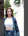 Ocean - Short kaftan shirt